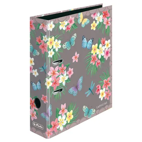 Herlitz Zakladač A4 motýle / 8 cm / šedá