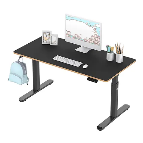 Ultradesk Pulsar čierna / Detský pracovný stôl / elektricky nastaviteľná výška / 120x60 cm / 55-81 cm