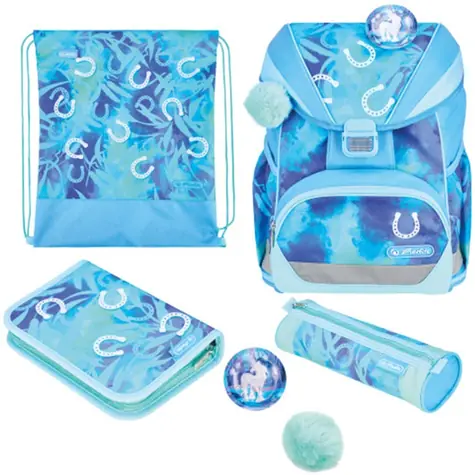 Herlitz Školská aktovka / vhodná pre 1. triedu ZŠ / 22 l / modrá