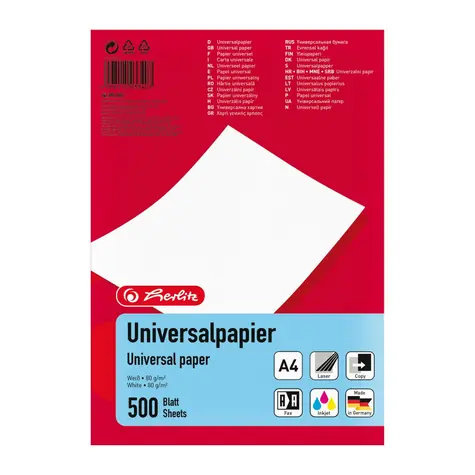 Herlitz Kancelársky papier A4 / 500 listov / biela