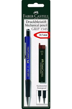 Faber-Castell Grip 1345 Mechanická ceruzka 0.5 mm + 12ks náhradných ceruziek