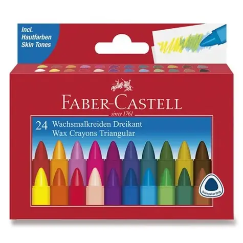Faber-Castell Voskovky trojhranné / 24ks