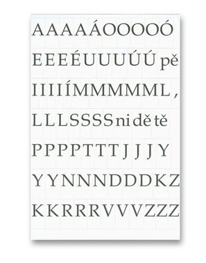 OXYBAG Sada písmen - vystrihovacia