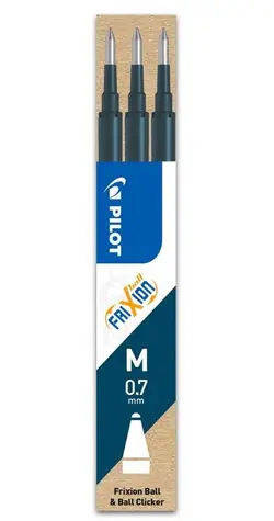 PILOT Náhradné náplne Pilot Frixion / 0,7mm / 3ks / modročierna
