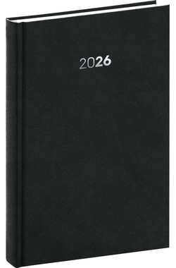 NOTIQUE Denný diár Balakon 2026 čierny / 15 x 21 cm