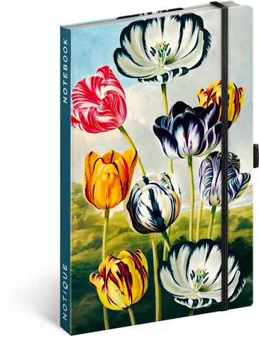NOTIQUE Notes Tulipány Kataríny Winterovej, linajkový, 13 x 21 cm