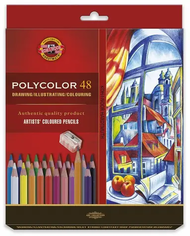 KOH-I-NOOR Umelecké pastelky šesťhranné Polycolor 3836 - 48 ks