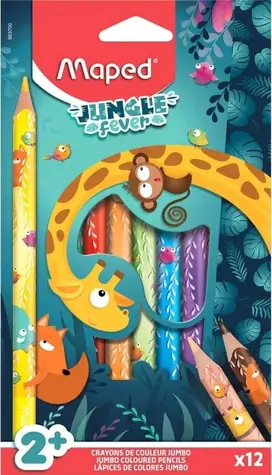 Maped Pastelky Jungle Fever Jumbo 12 ks / od 2 rokov