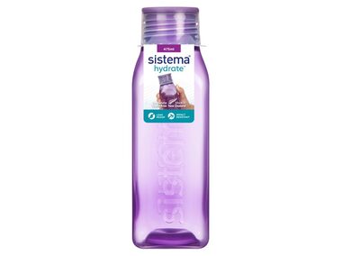 Sistema Hydrate Square Hranatá fľaša so skrutkovacím viečkom 475 ml fialová