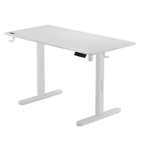 SENSE7 Nojo Pracovný stôl biela / elektricky nastaviteľná výška / 120 x 60cm / nosnosť 70kg