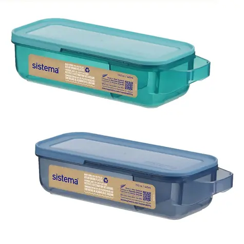 Sistema Ocean Bound Delený desiatový box 445 ml mix farieb