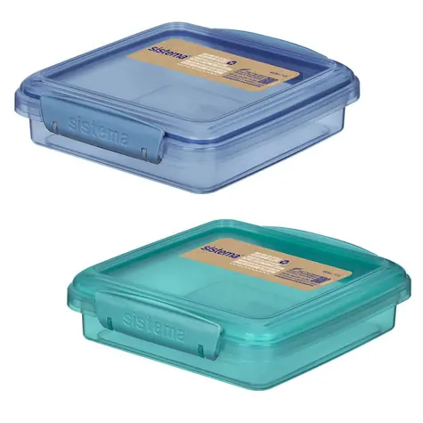 Sistema Ocean Bound Sandwich Olovrantový box na toast 450 ml mix farieb