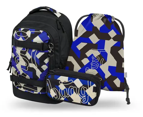 BAAGL SET 3 Skate Max Variety: batoh, peračník, vrecko GRS