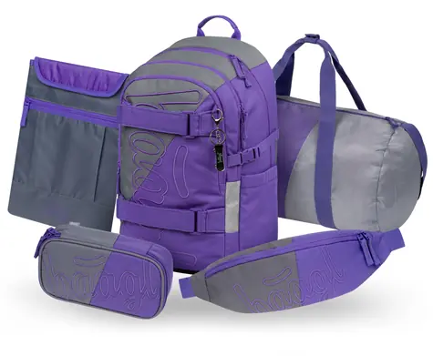 BAAGL SET 5 Skate Dual: batoh, peračník, športová taška, ľadvinka, obal na notebook GRS