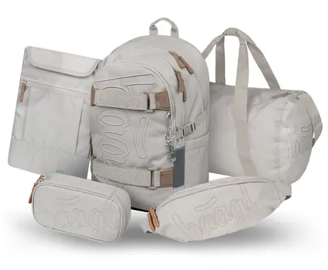 BAAGL SET 5 Skate Mist: batoh, peračník, športová taška, ľadvinka, obal na notebook