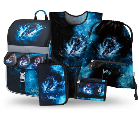 BAAGL SET 5 Zippy Hokej: aktovka, peračník, sáčok, zástera, peňaženka