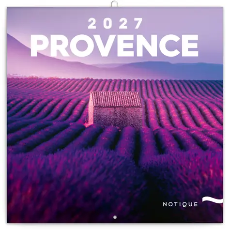 NOTIQUE Poznámkový kalendár Provence 2027, 30 x 30 cm