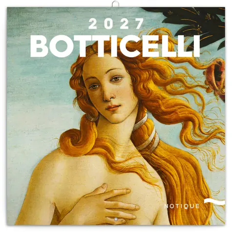 NOTIQUE Poznámkový kalendár Sandro Botticelli 2027, 30 x 30 cm