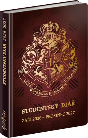 NOTIQUE Študentský diár Harry Potter (september 2026 - december 2027), 9,8 x 14,5 cm