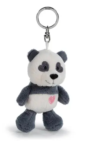 Nici GREEN kľúčenka Panda Love so srdiečkom 10 cm