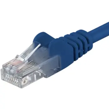 PremiumCord UTP CAT6 10m / Patch kábel / RJ45-RJ45 / modrá