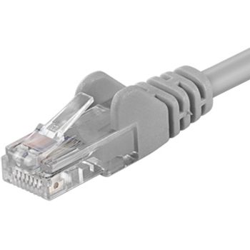 PremiumCord UTP CAT5E 30m / Patch kábel / RJ45-RJ45 / sivá
