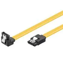 PremiumCord SATA III 90 ° kábel s kovovou západkou 1.0m