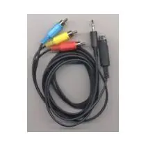 PremiumCord Kábel S-video+sjack3.5" - 3xCINCH, 2m+kond.