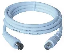 PremiumCord TV prepojovací kábel M/F 75 Ohm 2m