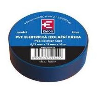 PremiumCord Izolačná páska PVC 15/10 modrá