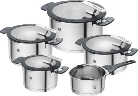 Zwilling Simplify Sada hrncov strieborno-čierna 5 ks / nerezová oceľ