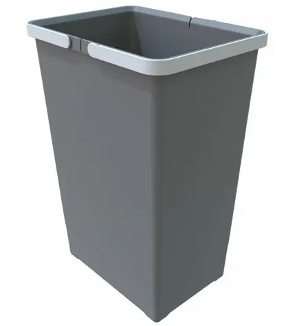 Elletipi Big 24 L Plastový kôš s rukoväťami sivá / bez veka / 44 x 22.5 x 30 cm / dopredaj