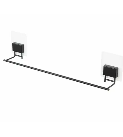 Compactor Bestlock Magic Veľký samolepiaci držiak na uteráky bez vŕtania čierna