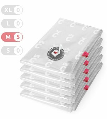 Compactor Bag Aspispace M 70 litrov 5ks / Sada vákuových úložných vriec / 55 x 90 cm