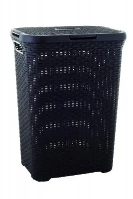 Curver RATTAN 60l Kôš na špinavú bielizeň hnedá