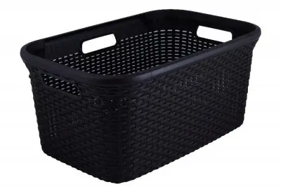 Curver RATTAN 45l Kôš na čistú bielizeň hnedá