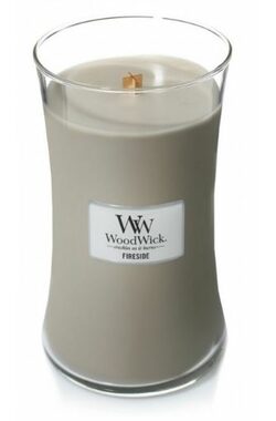 Woodwick Fireside 610g - váza veľká / doba horenia: až 120 h