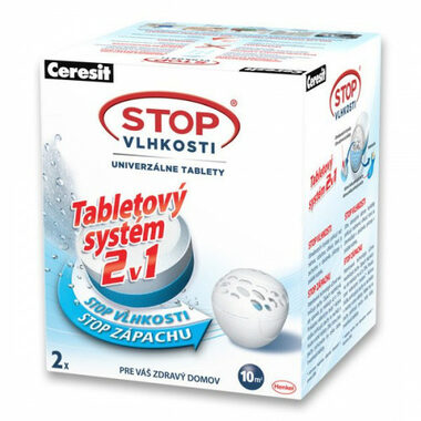 Ceresit STOP VLHKOSTI PEARL náhradné tablety 2v1 neutrálne (2x300g)