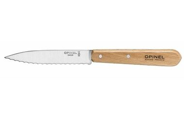 Opinel 113 kuchynský nôž vrúbkovaný 10 cm / drevená rukoväť