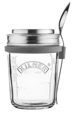Kilner Poháre na raňajky s lyžicou / 350 ml