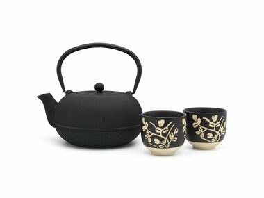 Bredemeijer Sichuan Kanvička na čaj + 2 šálky / 1 l / kanvička liatina / šálky porcelán