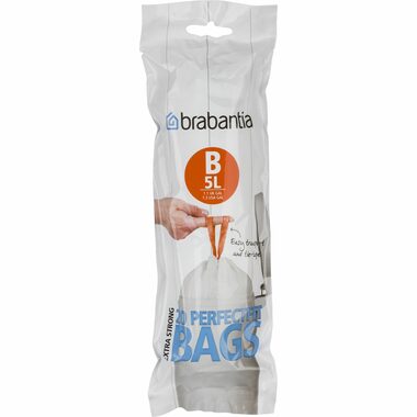 Brabantia PerfectFit Type B Vrecká do odpadkového koša 5L / zaťahovacie / 20ks v balení