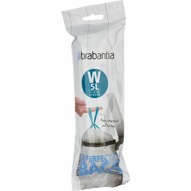 Brabantia PerfectFit Type W Vrecká do odpadkového koša 5L / zaťahovacie / 20ks v balení