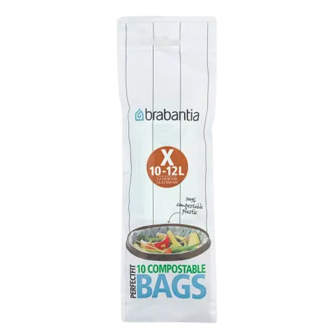 Brabantia PerfectFit Type X Kompostovateľné vrecká na odpad 12 L / 10ks v balení