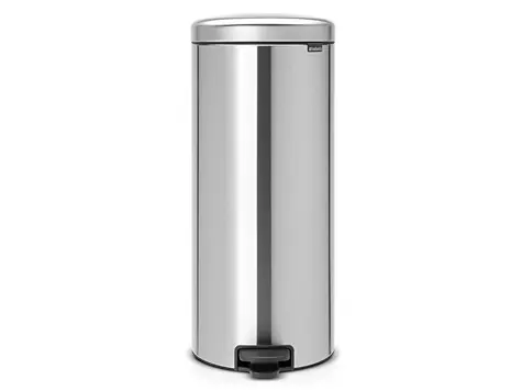 Brabantia Newicon Pedálový odpadkový kôš 30 L matná strieborná / priemer 29.3 cm / výška 67.9 cm