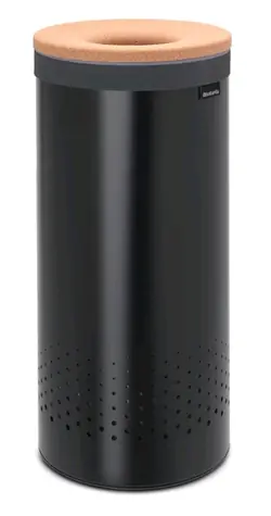 Brabantia Kôš na bielizeň 35 L korok-čierna / 63.5 x 30 x 30 cm