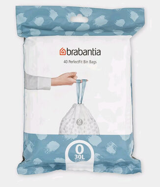 Brabantia PerfectFit Type O Vrecká do odpadkového koša 30 L / zaťahovacie / 40 sáčkov