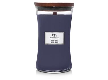 Woodwick Hinoki Dahlia 609g - sklo veľké / doba horenia: až 120h