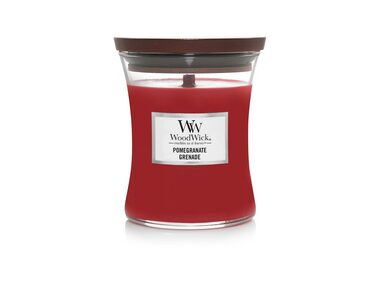Woodwick Pomegranate 275g - váza stredná / doba horenia: až 65h