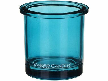 Yankee Candle Tea Light svietnik na votívnu sviečku modrá / 7 x 7 cm